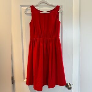 Women’s red dress